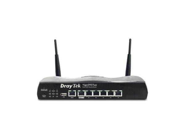 Draytek Vigor 2927LAC - Trådløs ruter - WWAN 6-porters svitsj - 1GbE, PPP - WAN-porter: 2 - Wi-Fi 5 - Dobbeltbånd
