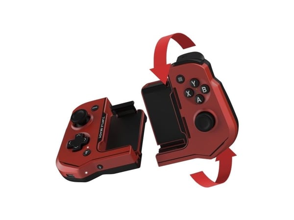 Turtle Beach Atom, Pad-ohjain, Android, D-pad, Ohjauspainikkeet, Valikkopainike, Langaton, Bluetooth, Musta, Punainen
