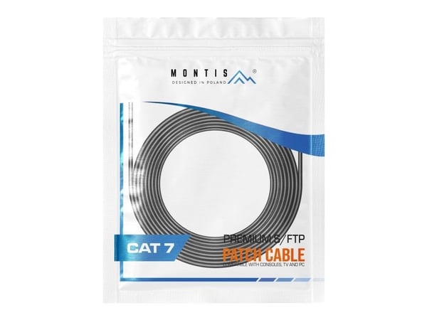 Montis NETTVERKSKABEL S/FTP MT041-15 CAT.7 15M, 15 m, Cat7, S/FTP (S-STP), RJ-45, RJ-45
