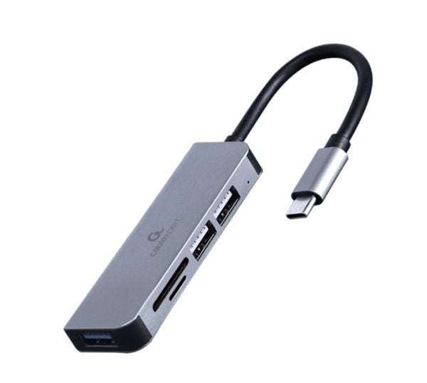 Cablexpert - Kortinlukija (SD, TransFlash, microSD, SDHC, microSDHC, SDXC, microSDXC) - USB-C 3.1 Gen 1