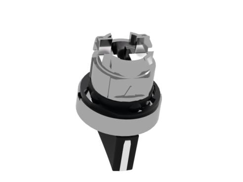 Schneider Electric ZB4, Nappi, Musta, IP67, IK06, Luokka I, 40 g