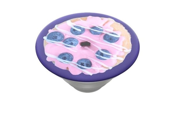 PopSockets Swappable PopTop - Fingergrip/støtteben for mobiltelefon - BlueBerry Donut - blå
