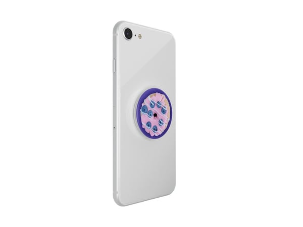 PopSockets Swappable PopTop - Fingergrip/støtteben for mobiltelefon - BlueBerry Donut - blå