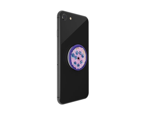 PopSockets Swappable PopTop - Fingergrip/støtteben for mobiltelefon - BlueBerry Donut - blå