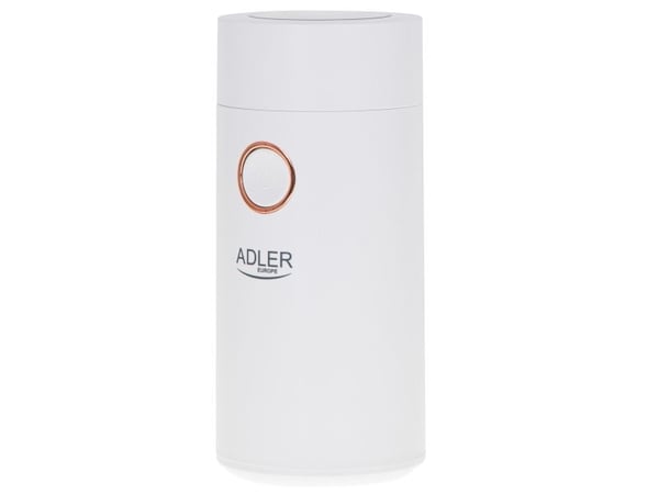 Adler AD4446WG, Kantkvern, 75 g, Rustfritt stål, Hvit, 150 W, 220-240 V