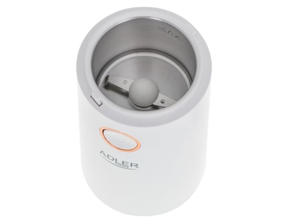 Adler AD4446WG, Kantkvern, 75 g, Rustfritt stål, Hvit, 150 W, 220-240 V