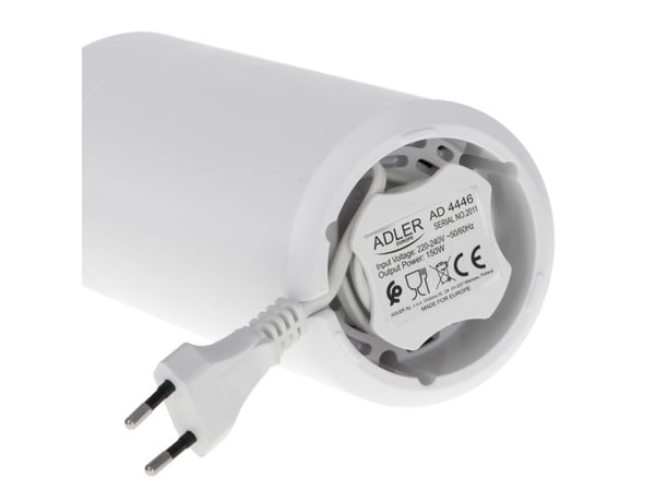 Adler AD4446WG, Kantkvern, 75 g, Rustfritt stål, Hvit, 150 W, 220-240 V