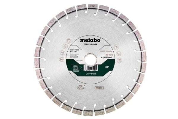 Metabo 628563000, Betong, Sandsten, 30 cm, 2,54 cm, Polykrystallinsk diamant (PCD), 6300 RPM, 1 stykker