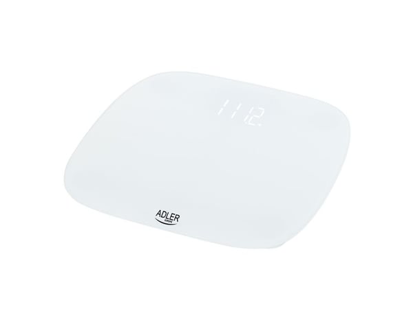 Adler AD 8176, Elektronisk personvekt, 180 kg, 100 g, Hvit, kg, lb, firkant