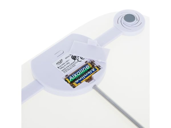 Adler AD 8176, Elektronisk personvekt, 180 kg, 100 g, Hvit, kg, lb, firkant