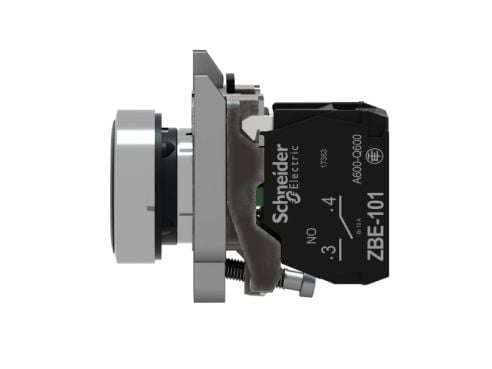 Schneider Electric XB4, Nappi, Musta, IP66, IK06, Luokka I, 80 g