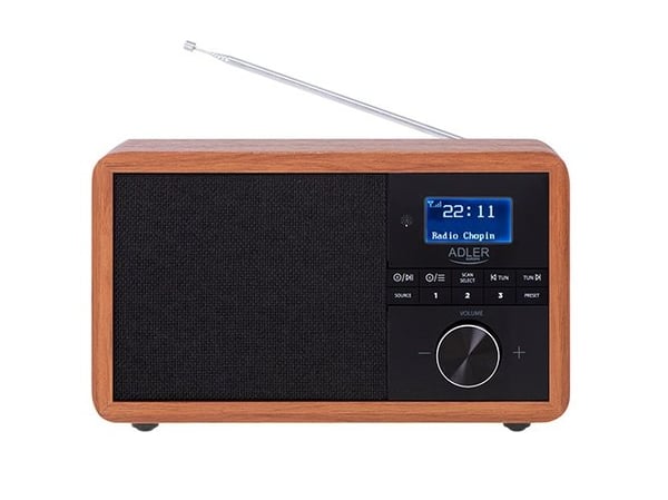 Adler AD 1184, Bærbar, Digitalt, AM, DAB+, FM, 15 W, 3,5 mm, Sort, Tre