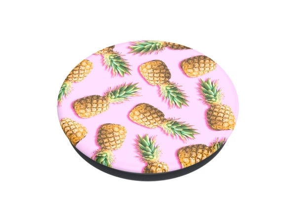 PopSockets PopGrip Basic - Fingergrep/stativ for mobiltelefon - universell - Pineapple Palooza