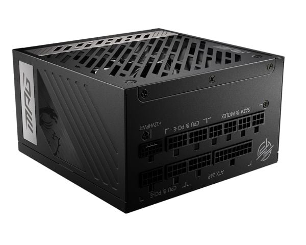 MSI MPG A1000G PCIE5 - Strømforsyning (intern) - ATX12V / EPS12V - 80 PLUS Gold - AC 100-240 V - 1000 watt - aktiv PFC