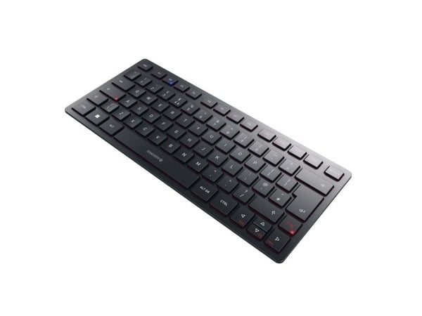 CHERRY KW 9200 MINI, 75%, USB + RF Wireless + Bluetooth, Näppäimen saksikytkin, QWERTY, Musta