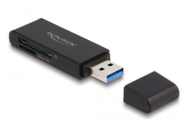 Delock - Kortleser (SD, miniSD, RS-MMC, TransFlash, MMCmobile, microSD, MMCplus, MMCmicro, microSDHC, SDXC, microSDXC, MMC II, TurboSD, Turbo miniS...