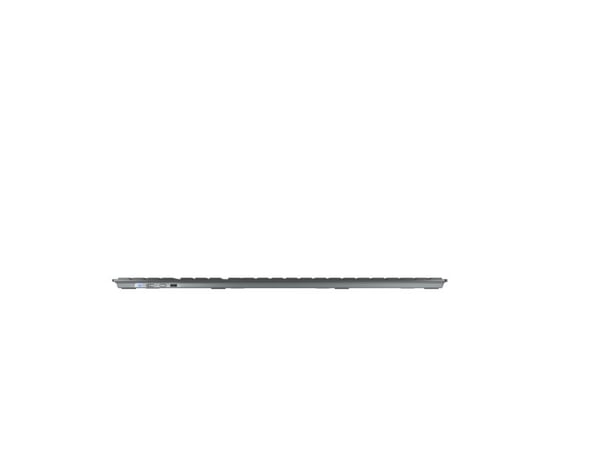 CHERRY KW 9100 SLIM - Tastatur - trådløs - 2.4 GHz, Bluetooth 4.0 - QWERTY - Engelsk - Europa - tastsvitsj: CHERRY SX - svart, sølv