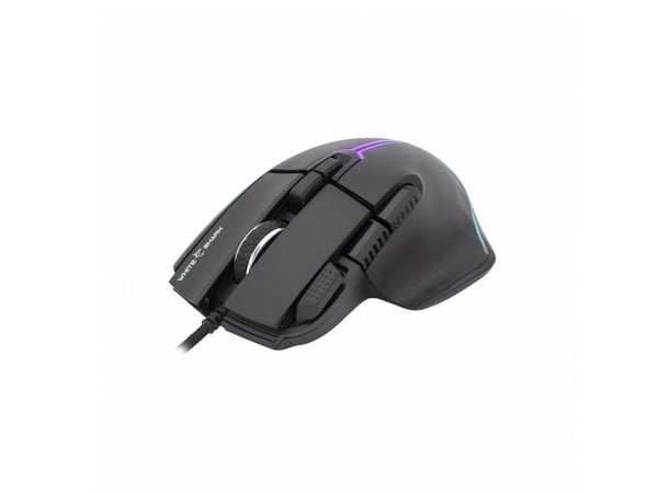White Shark MARROK Black, högerhand, Optisk, USB Type-A, 12000 DPI, Svart