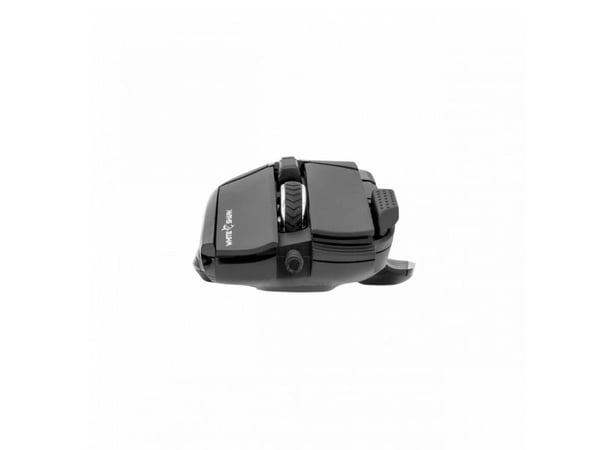 White Shark MARROK Black, högerhand, Optisk, USB Type-A, 12000 DPI, Svart