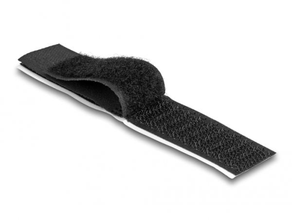 Delock - Kabelholder - self-adhesive, L 110 mm x W 20 mm - 11 cm - svart (en pakke 10)
