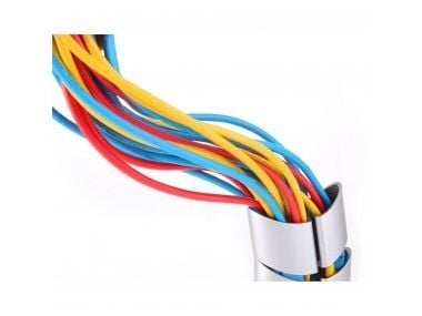 InLine Kabelkanal flexibel vertikal för bord 2 kammare 0.80m silver ( 59997B )