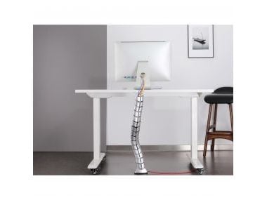 InLine Kabelkanal flexibel vertikal för bord 2 kammare 0.80m silver ( 59997B )