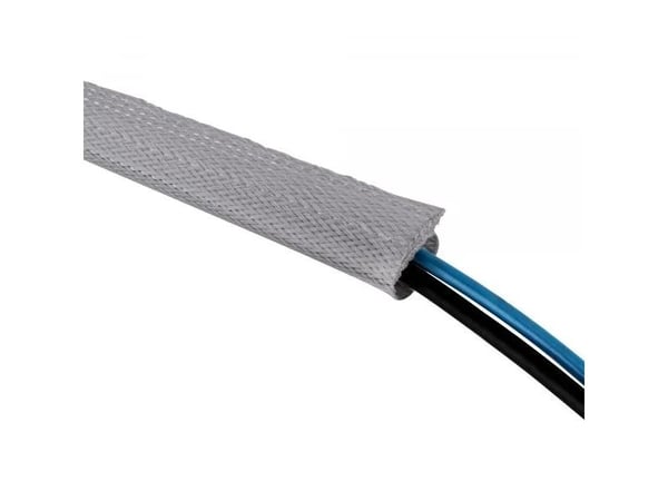 InLine Kabelkanal Tygkanal med kardborreband 1m x 40mm grå ( 59994B )