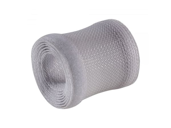 InLine Kabelkanal Tygkanal med kardborreband 1m x 40mm grå ( 59994B )