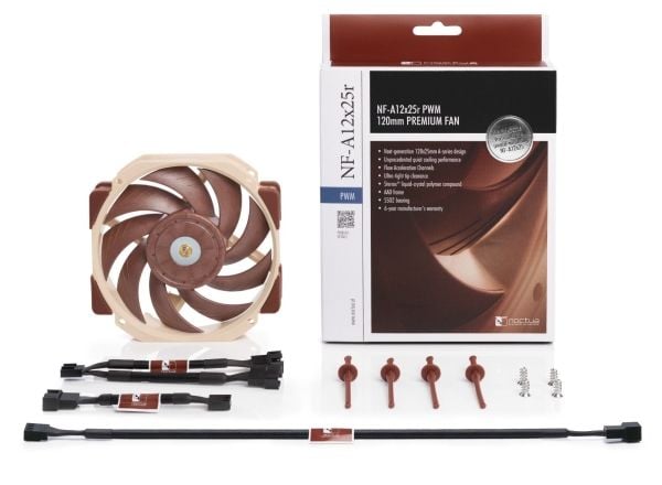 Noctua NF-A12x25r PWM - Kabinettvifte - 120 mm
