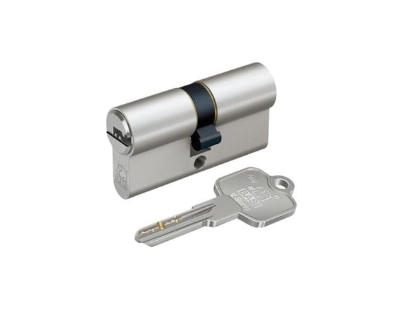BASI VB5200-0030, Europrofilsylinder, Kromfarge, 3 stykker, 403 g, 1,5 cm