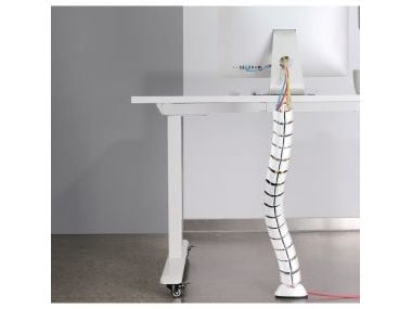 InLine Kabelkanal flexibel vertikal för bord 2 kammare 0,80m vit ( 59997C )