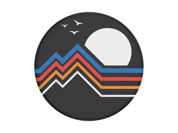 PopSockets PopGrip - fingergrep/stativ for mobiltelefon - utskiftbart - Moon Horizon