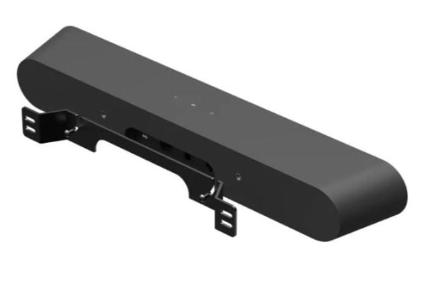 Flexson - Monteringssett (veggmontering) - for soundbar - høykvalitets stål - svart - for Sonos Ray