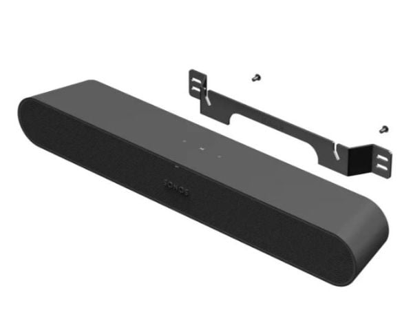 Flexson - Monteringssett (veggmontering) - for soundbar - høykvalitets stål - svart - for Sonos Ray