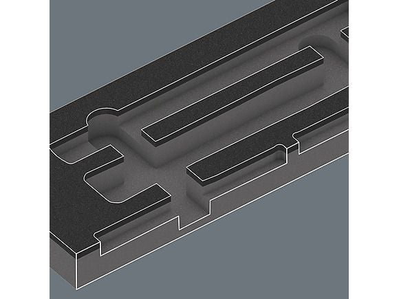 Wera 05150182001, Hammersett, Sort, Tre, 6 stykker, 172 mm, 392 mm, 30 mm