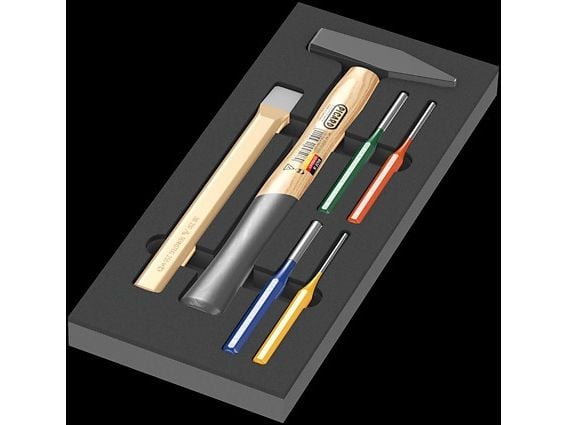 Wera 05150182001, Hammersett, Sort, Tre, 6 stykker, 172 mm, 392 mm, 30 mm