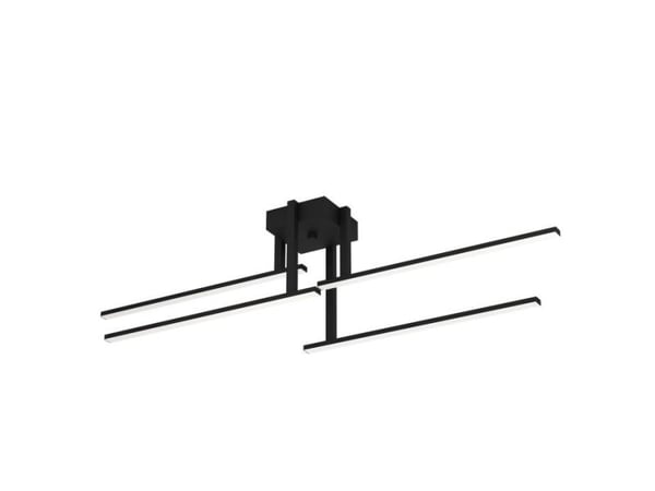 EGLO Ipolitto, 4 ampuller, LED, 3000 K, 3600 lm, IP20, Sort, Hvit