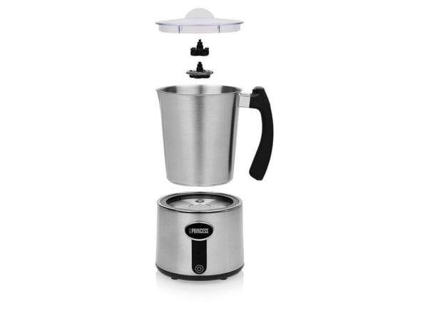 Princess 01.243005.01.001, Automatisk melkeskummer/varmer, Sølv, Rustfritt stål, 0,25 ml, AC, 650 W