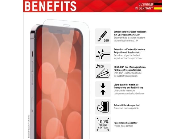 Displex 01710, Apple, iPhone 14, Tørr påføring, Slagbestandig, Ripebestandig, Støvresistent, Gjennomsiktig, 1 stykker