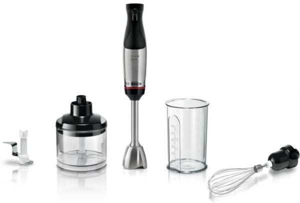 Bosch Serie 6 MSM6M622, Matlagingsblender, 0,6 l, 1,4 m, 1000 W, Sort, Rustfritt stål