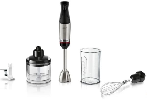 Bosch Serie 6 MSM6M622, Matlagingsblender, 0,6 l, 1,4 m, 1000 W, Sort, Rustfritt stål