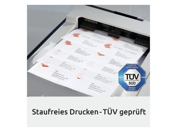 Avery LR7161-100, Hvit, Rektangel, Permanent, Laserutskrift, 18 stykker, TUV