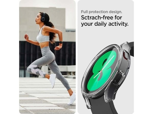 Spigen Ultra Hybrid, Etui, Smartklokke, Gjennomsiktig, Samsung, Galaxy Watch 5, Polykarbonat (PC), Termoplastisk polyuretan (TPU)