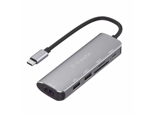 XtremeMac - Dokkingstasjon - USB-C - HDMI