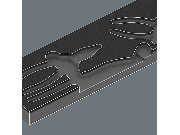 Wera 05150180001, Tangsett, Blå, Rød, 172 mm, 392 mm, 30 mm, 405 mm