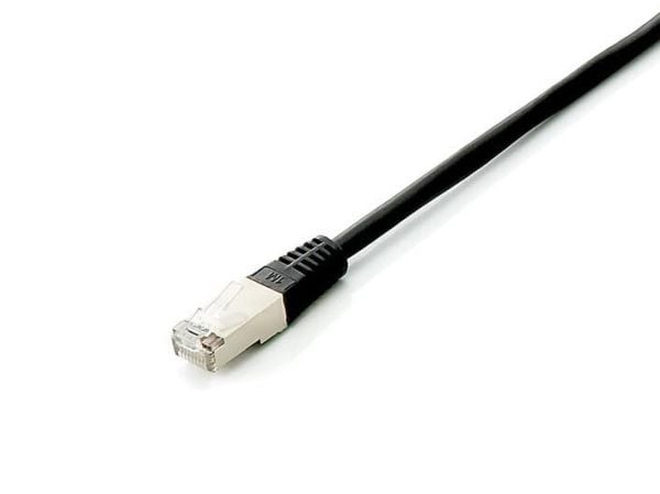 Equip 645690, 1 m, Cat6a, S/FTP (S-STP), RJ-45, RJ-45, Sort