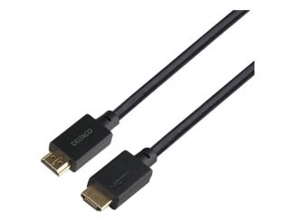 Deltaco HU-10-LSZH, 1 m, HDMI Type A (Standard), HDMI Type A (Standard), 7680 x 4320 pikseliä, musta
