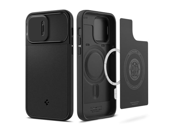 Spigen Optik Armor, Mobilskal, Apple, iPhone 14 Pro Max, 17 cm (6.69"), Svart