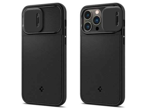 Spigen Optik Armor, Mobilskal, Apple, iPhone 14 Pro Max, 17 cm (6.69"), Svart