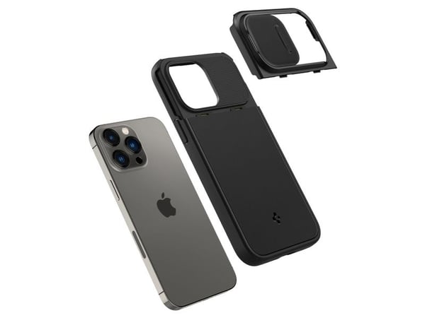 Spigen Optik Armor, Mobilskal, Apple, iPhone 14 Pro Max, 17 cm (6.69"), Svart